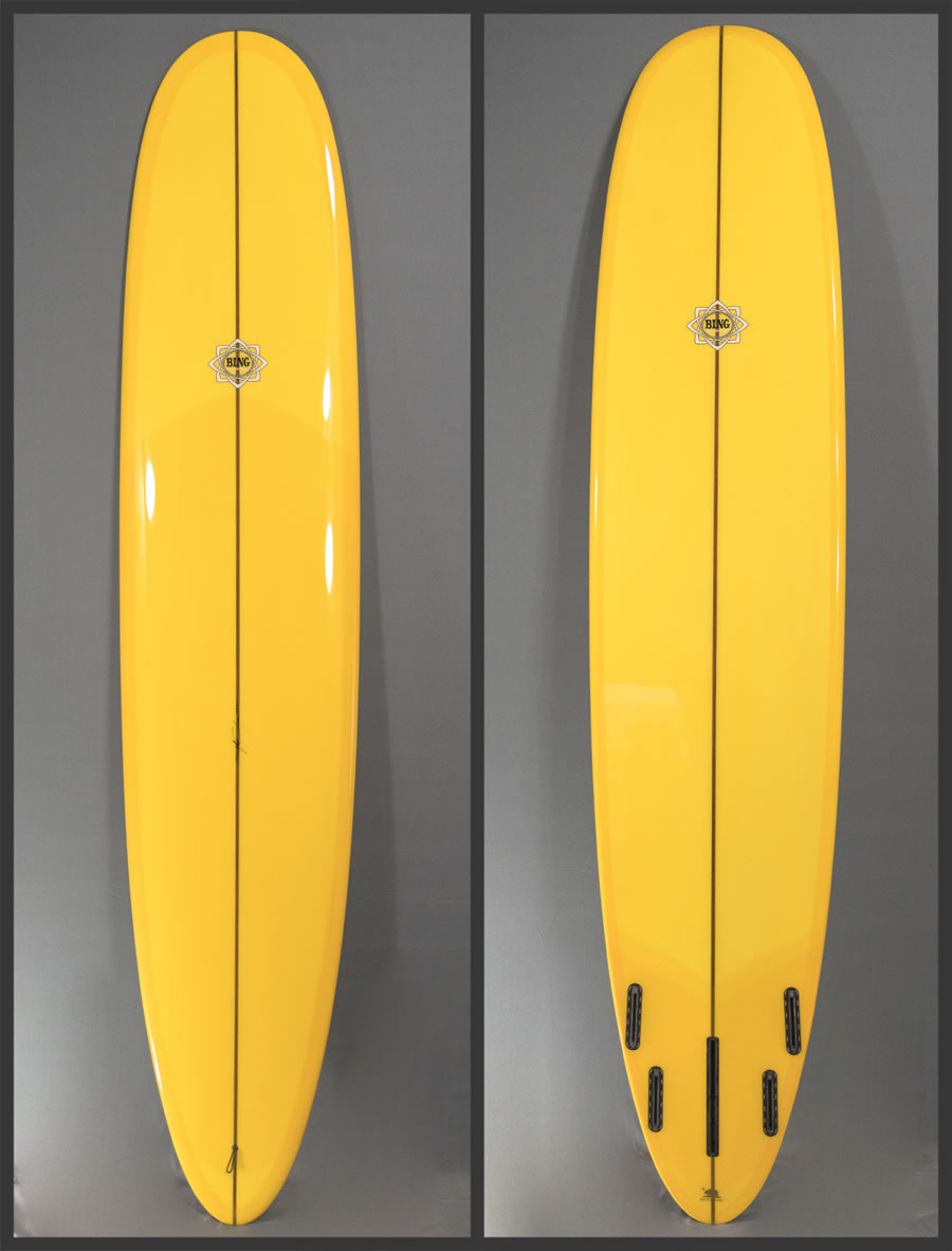 BING High 5 Longboard. Classic boards de shapers Californiens importes